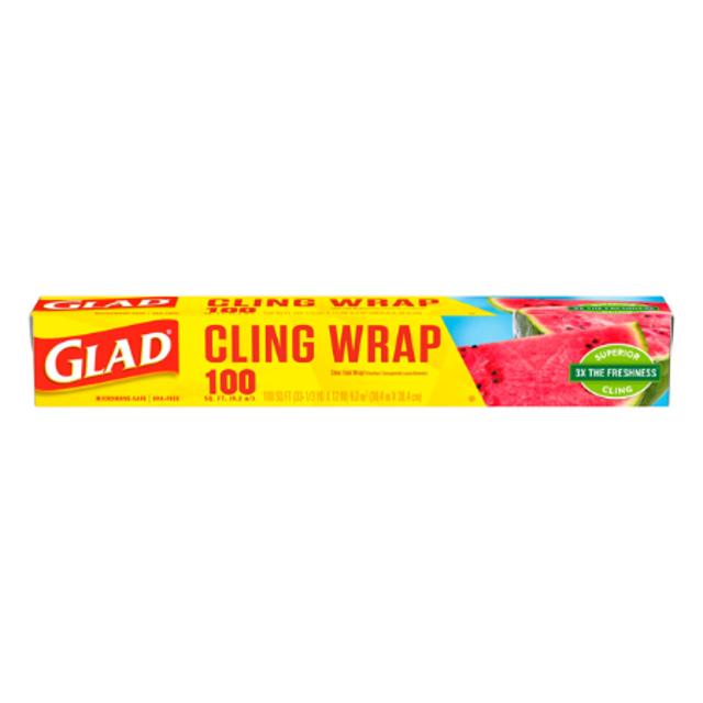 Glad Cling’ n Seal Clear Food Wrap 100 sq ft