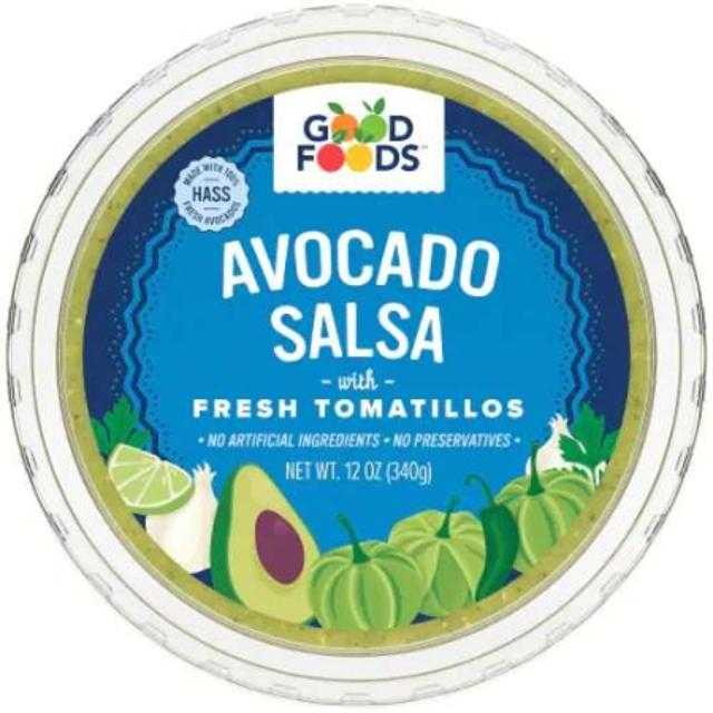 Good Foods Avocado Salsa with Fresh Tomatillos 12 oz