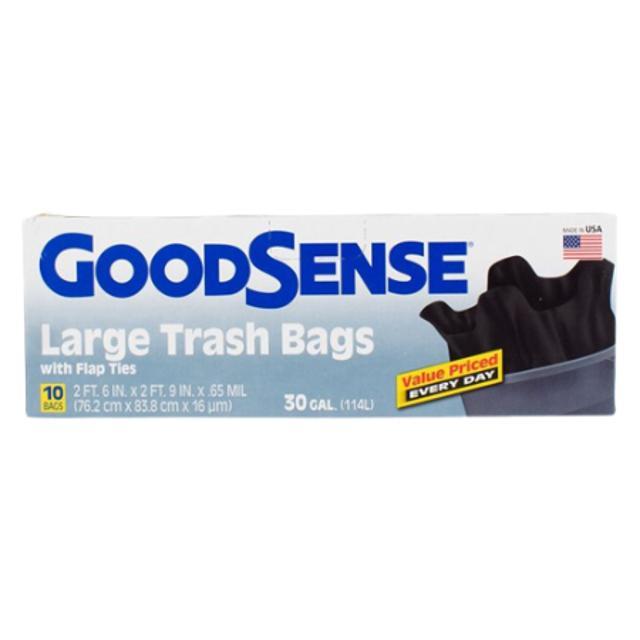 Good Sense Large Trash Bags 10 ct 30 gal