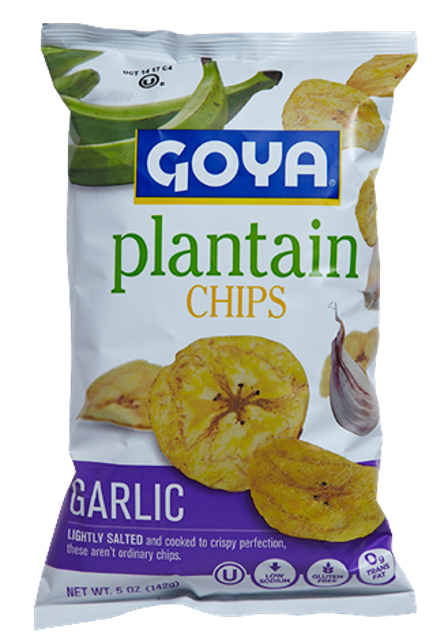 Goya Plantain Chips Garlic 5 oz