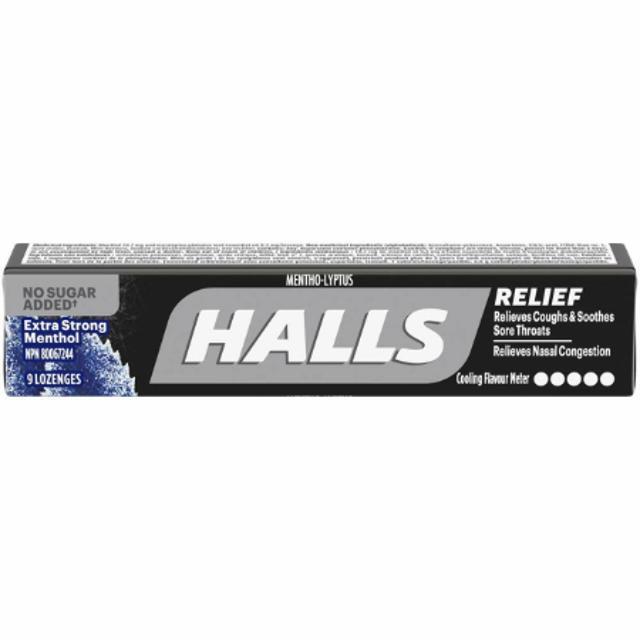Halls Extra Strong Menthol