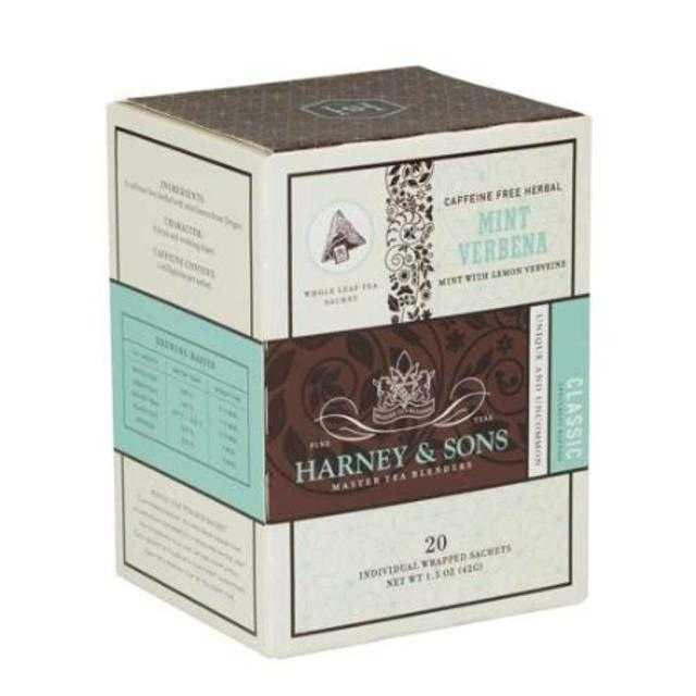 Harney & Sons Mint Verbena Tea Bags 20 ct 1.5 oz