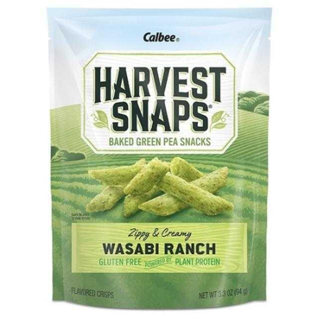 Harvest Snaps Baked Green Pea Snacks Wasabi Ranch 3.3 oz