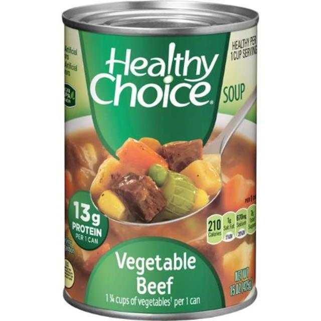 Healthy Choice Hearty Vegetable Beef Soup 15 oz