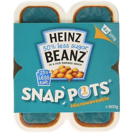 Heinz Baked Beanz Snap Pots 4 ct 200 g