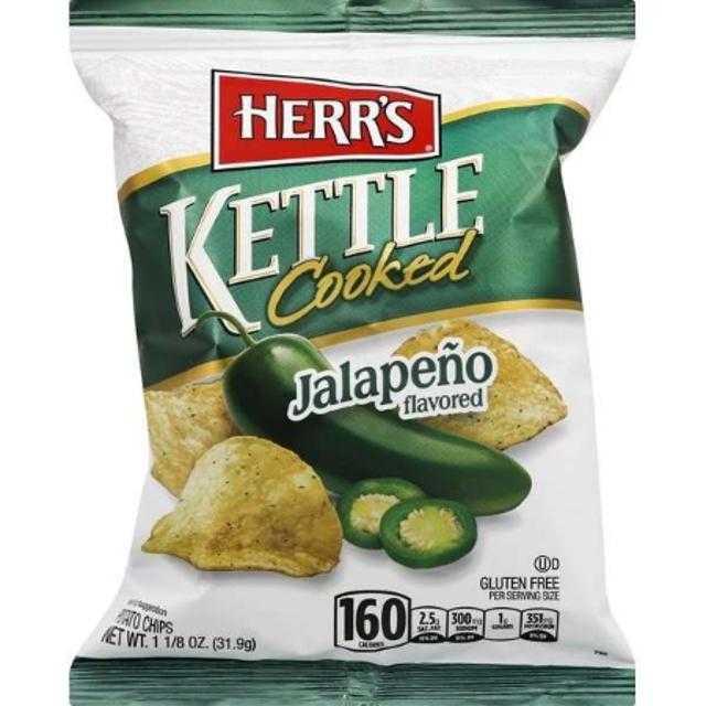 Herr's Kettle Cooked Jalapeno Potato Chips 5 oz