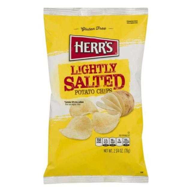 Herr's Lightly Salted Potato Chips 2.75 oz