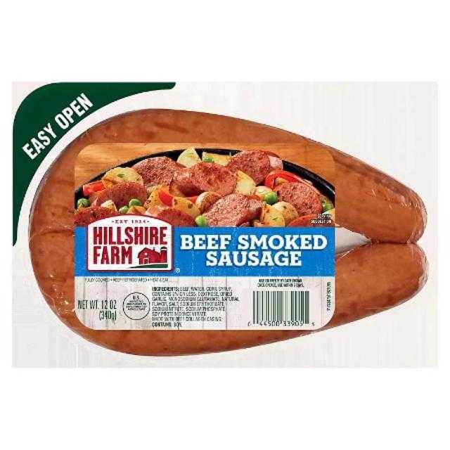 Hillshire Farm Sausage Beef Smoked 12 oz
