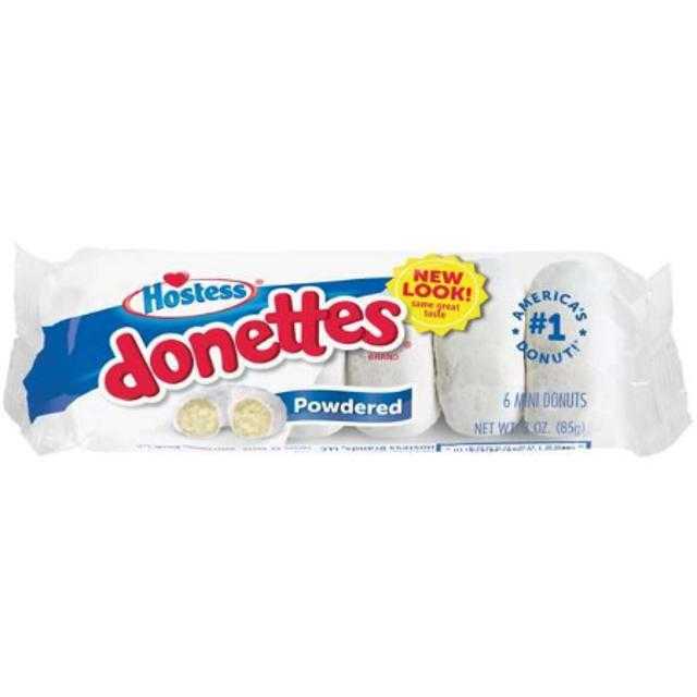 Hostess Donettes Powdered 6 ct 3 oz