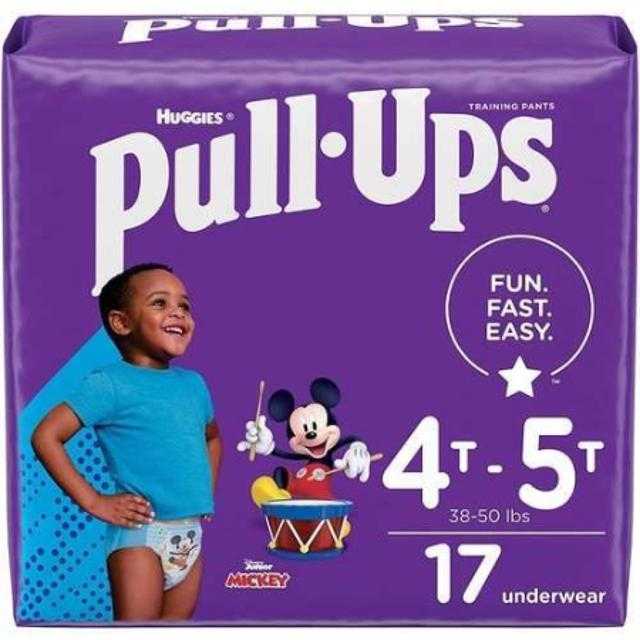Huggies Boys Pull-Ups Potty Training Underwear for Boys (4T-5T) 17 ct