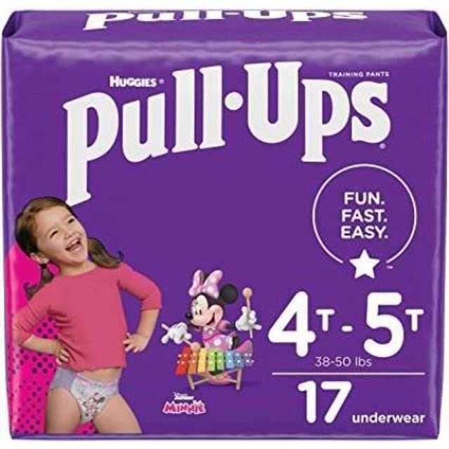 Huggies Girls Pull-Ups Potty Training Underwear for Girls (4T-5T) 17 ct