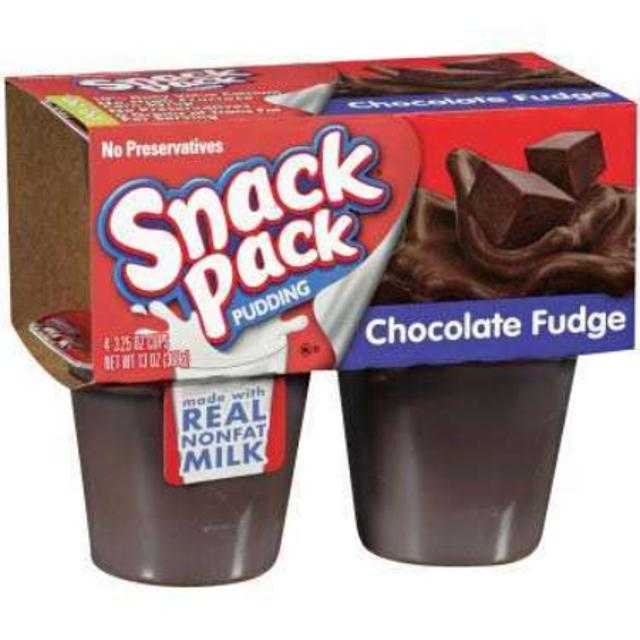 Hunt's Snack Pack Chocolate Fudge Pudding 4 ct 3.25 oz