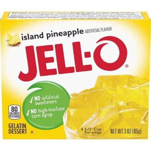 Jell-O Island Pineapple Gelatin 3 oz