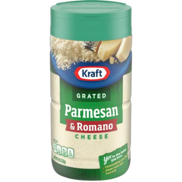 Kraft Grated Parmesan & Romano Cheese 8 oz