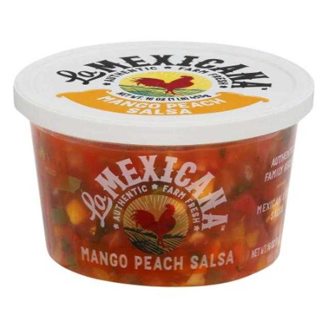 La Mexicana Mango Peach Salsa 16 oz