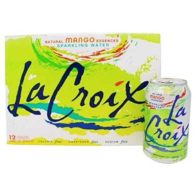 Lacroix Sparkling Water Mango 12 Pack 12 oz