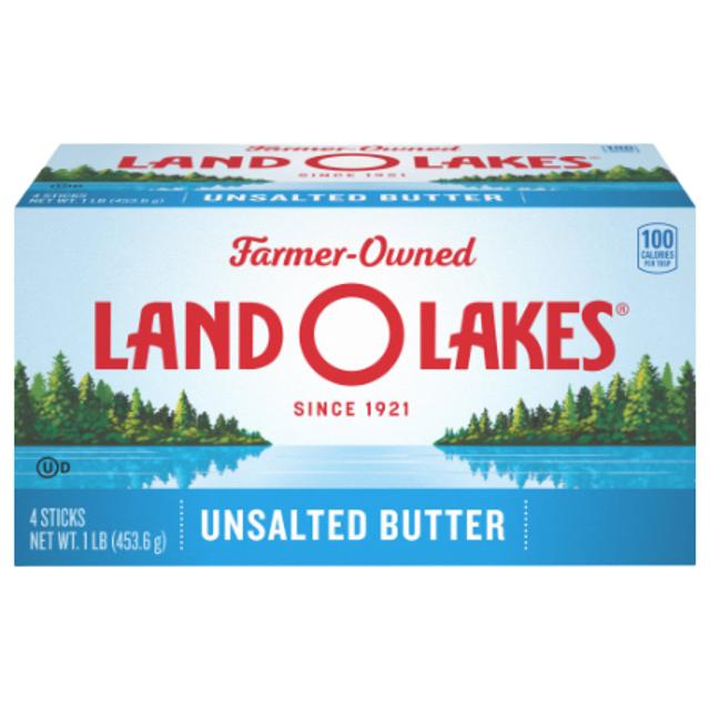 Land O Lakes Unsalted Butter 4 ct 1 lb
