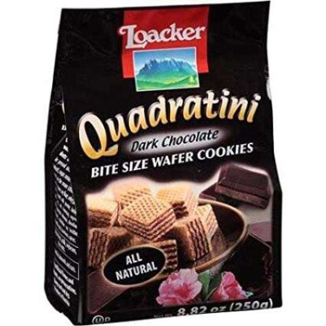 Loacker Quadratini Dark Chocolate Wafers 250 g