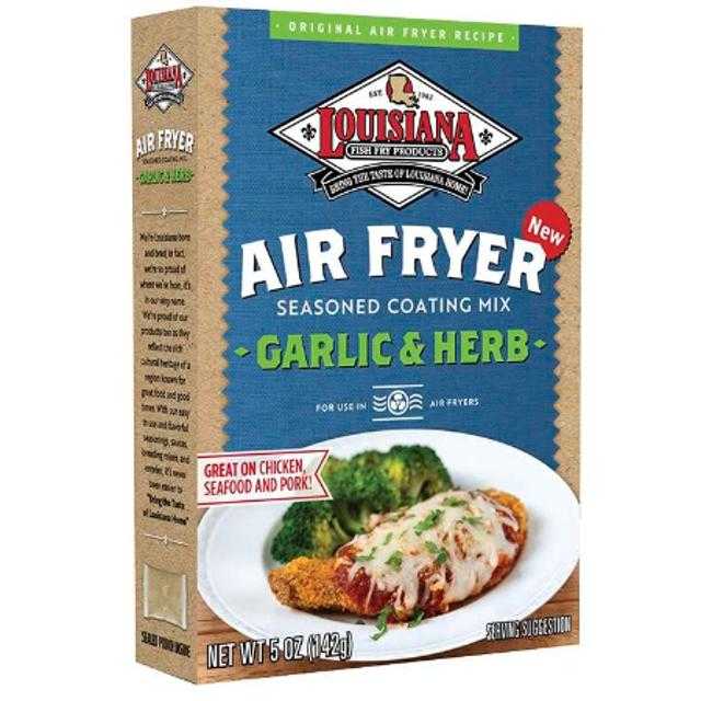 Louisiana Air Fryer Garlic & Herb Seasoned Coating Mix 5 oz
