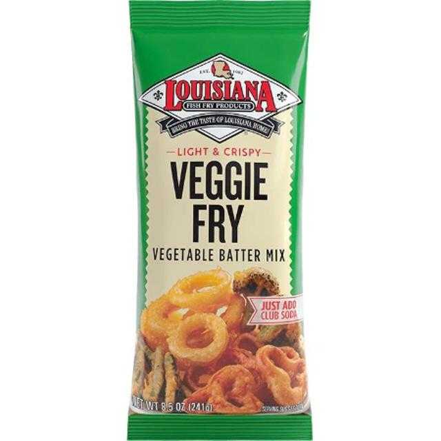 Louisiana Veggie Fry Light & Crispy Vegetable Batter Mix 8.5 oz