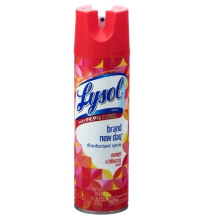 Lysol Disinfectant Spray Mango & Hibiscus Scent 19 oz