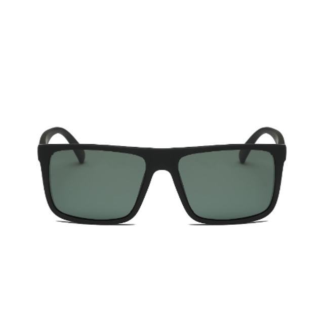 Men's Classic Polarized Rectangular Sunglasses - Matte Black/Olive (YP2003-C1)