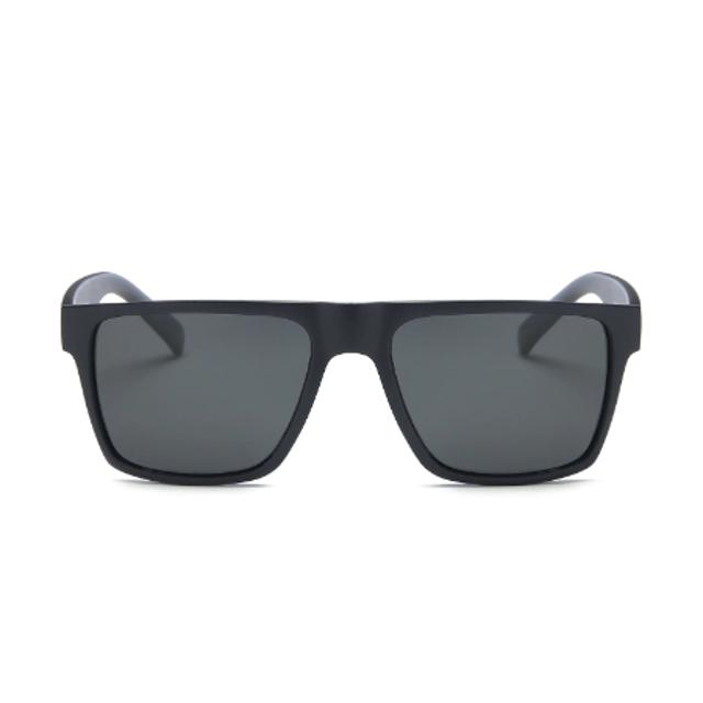 Men's Retro Vintage Polarized Square Sunglasses - Matte Blue (P1006-T10-B01)