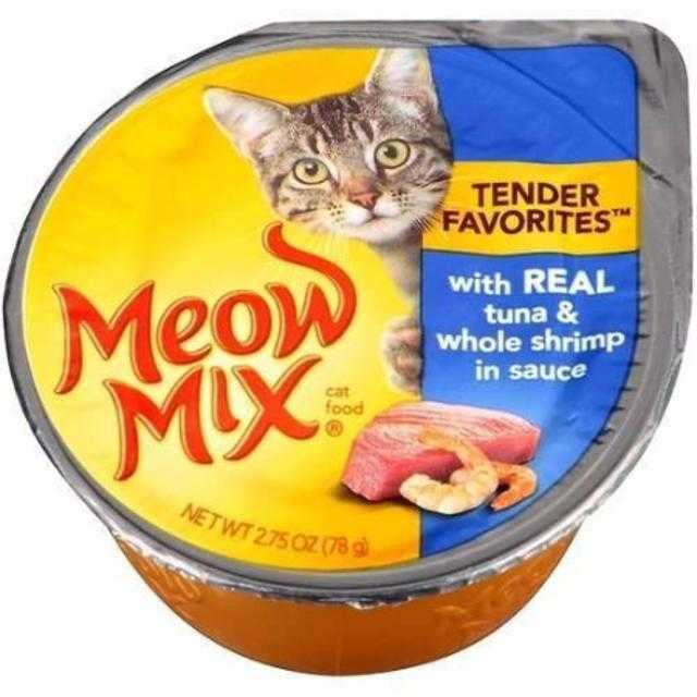 Meow Mix Tuna & Shrimp Cat Food 2.75 oz