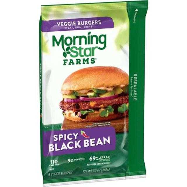 Morningstar Farms Veggie Burgers Spicy Black Bean 9.5 oz