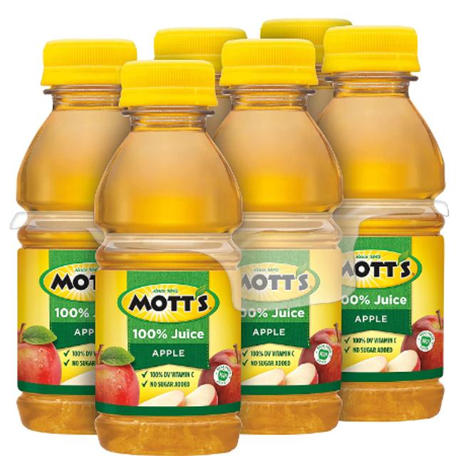Mott's 100% Apple Juice 6 ct 8 oz
