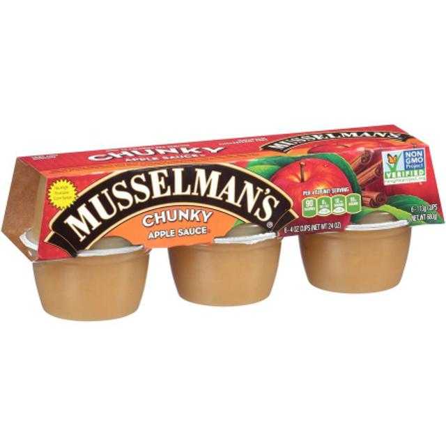 Musselman's Apple Sauce Chunky 6 ct 4 oz