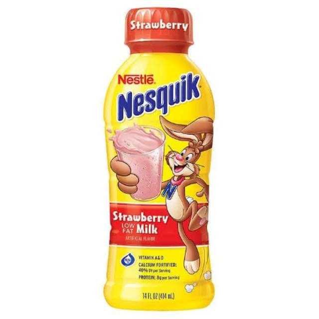 Nestle Nesquik Strawberry Milk 14 oz