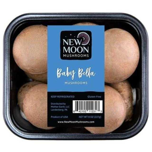 New Moon Baby Bella Mushrooms 8 oz