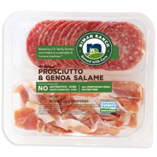 Niman Ranch Prosciutto & Genoa Salame 3 oz