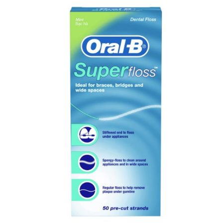Oral-B Super Floss Mint 50 ct
