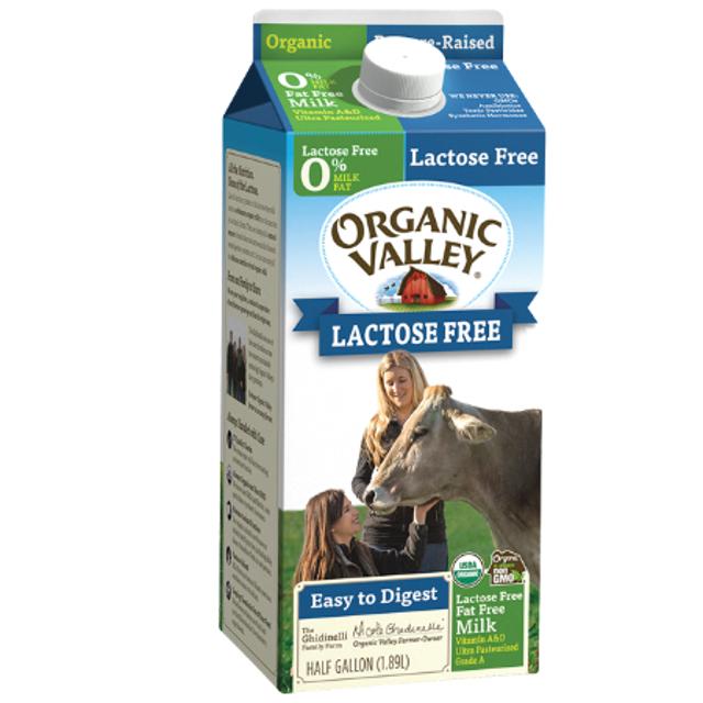 Organic Valley Lactose-Free  Fat Free 0% Milk 1.89 L