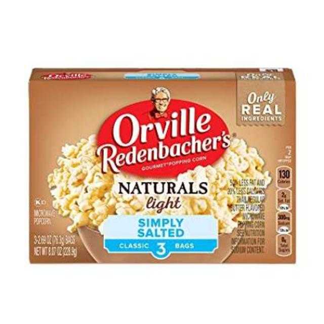 Orville Popcorn Naturals 3 ct 3.3 oz
