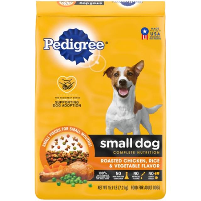 Pedigree Small Steak, Rice & Vegetable Flavor Dog Food 14 lb