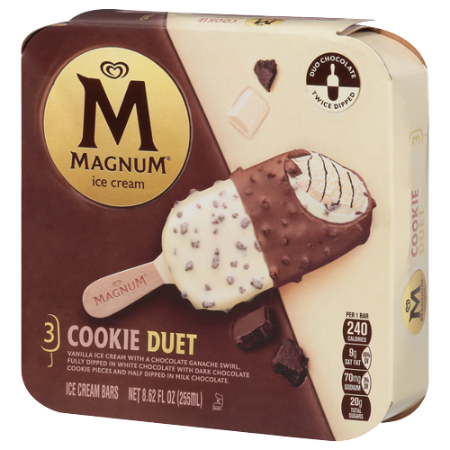 Magnum Cookie Duet Ice Cream Bar 3 ct 8.62 oz