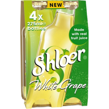 Shloer White Grape Sparkling Juice 4 Pack 750ml
