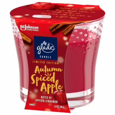 Glade Candle Autumn Spiced Apple 3.4 oz