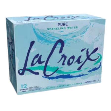 LaCroix Sparkling Natural Water Pure 12 pack 355 ml