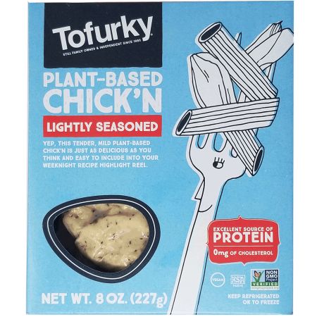 Tofurky Plant-Based Chick'N Lightly Seasoned 8 oz