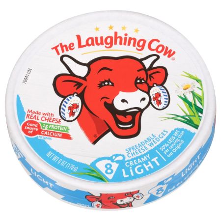 The Laughing Cow Creamy Light Spreadable Cheese Wedges 6 oz