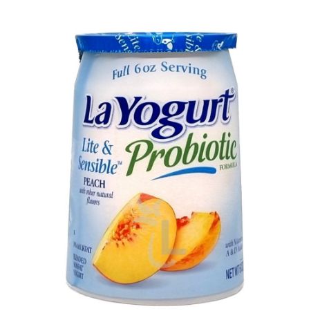 La Yogurt Peach Lite & Sensible 6 oz