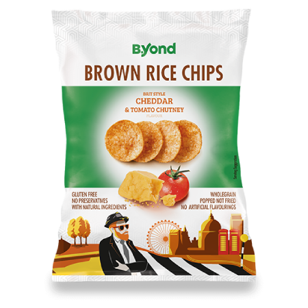 Byond Brown Rice Chips Cheddar & Tomato Chutney 6.5 oz