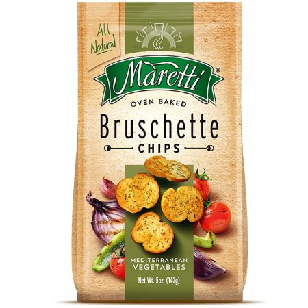 Maretti Bruschette Chips Mediterrranean Vegetables 5 oz