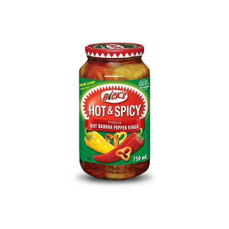 Bick's Hot & Spicy Banana Pepper Rings 750 ml