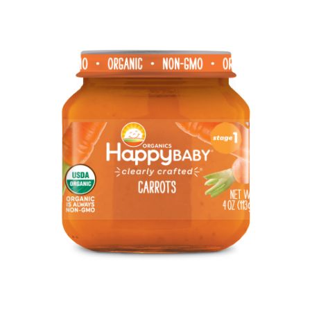 Happy Baby Organic Carrots, Stage 1 4 oz
