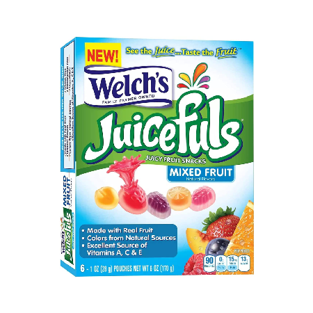 Welch's Fruit Snacks Juicefuls Mixed Fruit 6 oz 6 ct